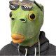 thumbnail image 1 of Cute Funny Green Fish Mask Adult Latex Animal Full Head Mask Halloween Costume Cosplay Party Props, 1 of 5