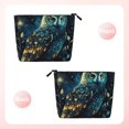 thumbnail image 2 of Makeup Bag Small Cosmetic Bags for Women Travel Toiletry Bag Zipper Pouch Purse Organizer Pouches, Owl Sky Tree Art, 2 of 7