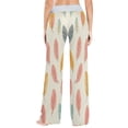 thumbnail image 5 of Women's Long Sleep Pants Home Pants Sleep Pants Wide-Leg Pants Design Elastic Fabric Casual Pants XS Cute Feather, 5 of 7