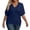 A-Navy822, variant on Womens Dolman Sleeve Ruched Top Half Sleeve V Neck Pullover Top Flowy Elegant Casual Tops