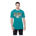 thumbnail image 4 of Men's New Era  Aqua Miami Dolphins Combine Authentic Training Throwback T-Shirt, 4 of 5