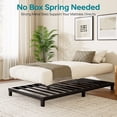 thumbnail image 4 of Arhomefurni 4 Inch Twin XL Bed Frame, Heavy Duty Metal Low Profile Platform Bed, No Box Spring Needed, Noise Free, Easy Assembly, Black, 4 of 8