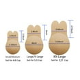 thumbnail image 4 of Strapless Sticky Push up Reusable Silicone Tape Bra, Invisible Adhesive Bunny Shape Bras for Women & Girls, 4 of 7