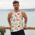 thumbnail image 6 of KLL Turtle Flower Print Men's Muscle Gym Workout Stringer Tank Tops Bodybuilding Fitness T-Shirts Tank Tops Men-X-Large, 6 of 7
