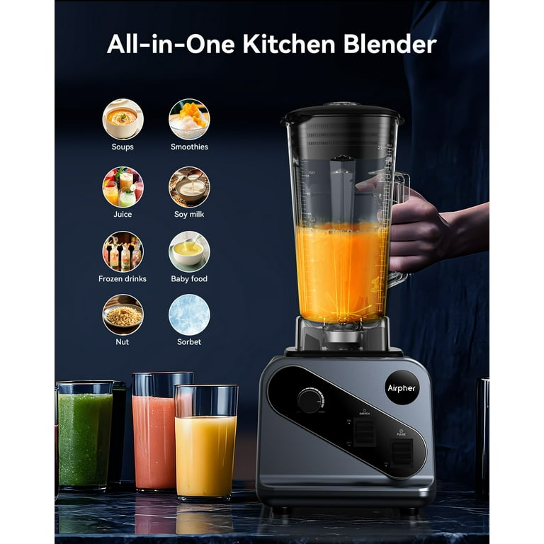 Hewcham, Smoothie Blender, 2000W High-Power, 68 fl oz Capacity