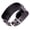 Black, variant on Vintage Punk Adjustable Wrist Cuff Double Strap Leather Wristband Unisex Hand Accessory
