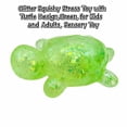 thumbnail image 2 of Glitter Squishy Stress Toy with Turtle Design, Green, for Kids and Adults, Sensory Toy, 2 of 3
