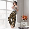 thumbnail image 4 of Uemuo Squirrel Gathering Nuts Pattern Women's Wide Leg Palazzo Lounge Pants with Pockets Light Weight Loose Comfy Casual Pajama Pants-Large, 4 of 9