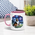 thumbnail image 3 of Happy New Year Shetland Sheepdog Family Cheer Winter Midnight Firework 11oz Accent Two-tone Mug Sheltie Dog Lover Gifts Coffee Tea Cup - 02025, 3 of 5