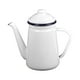 thumbnail image 1 of Tetera de esmalte, tetera gruesa con asa, tetera para café de 1,1 l, tetera para estufa Blanco, 1 of 9