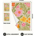 thumbnail image 5 of Cute Kitchen Towels Set of 2 - Dish Towels 18 x 26 Inch Microfiber Tea Towel for Home Decorative Strawberry Spring Summer Soft Reusable & Absorbent Aesthetic Vintage Design, 5 of 6