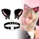 thumbnail image 5 of Diadema con orejas de gato y cascabeles para niña, disfraz de cosplay, diadema de peluche para gato Gargantilla de cuero, 5 of 8