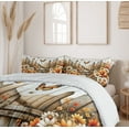 thumbnail image 6 of Ambesonne Rustic Duvet Cover Set, Farmhouse Summer Chamomiles, Calking, Orange Sepia and Off White, 6 of 6