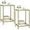 Golden, variant on Side Tables Set of 2, End Tables with Tempered Glass, 2-Tier Nightstands with Storage Shelves, Coffee Table with Modern Style, Slim Sofa Table for Living Room, Bedroom, 11.8" D x 15" W, Golden