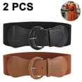 thumbnail image 1 of Ceinture Large Extensible pour Femmes avec Boucle à Crochet - 2 Pièces, 1 of 5