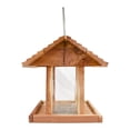 thumbnail image 5 of Amish Made Cedar Hopper Feeder with Seed Cylinder, 5 of 9