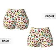 thumbnail image 5 of Kdxio Ice Cream Popsicles Print Workout Shorts for Women Seamless Soft Smooth Gym Yoga Scrunch Active Shorts, 5 of 9