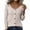Beige, variant on Hurxie Womens Long Sleeve Henley T Shirts Button Down Slim Fit Tops Scoop Neck Ribbed Knit Shirts Beige,S