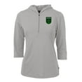 thumbnail image 2 of Women's-Cutter & Buck  Gray Austin FC Virtue Eco Pique Recycled Half-Zip Pullover Hoodie, 2 of 3