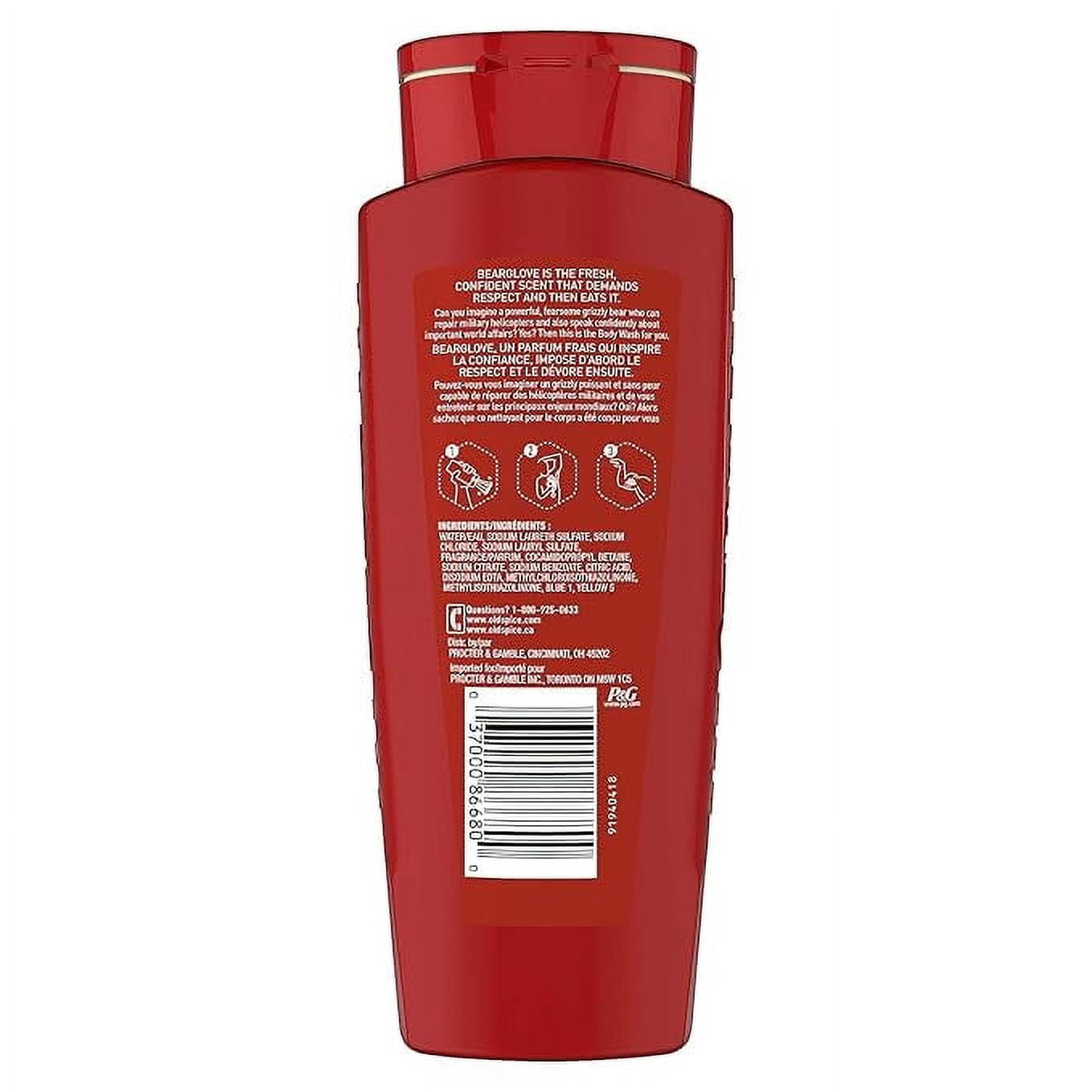 Old Spice Wild Collection Bodywash, Bearglove - 16 Oz, 2 Pack