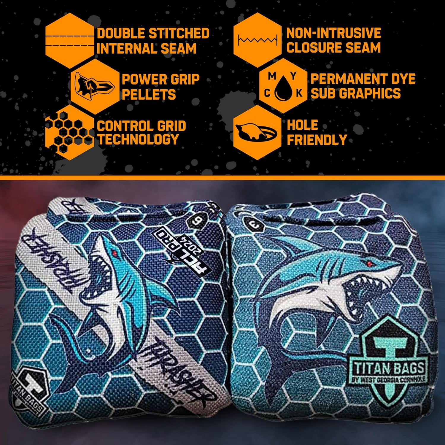 Titan Bags High Level Fabrics Target Toss Games, 6.0 x 6.0 x 1.5 in, (Pack of 4)
