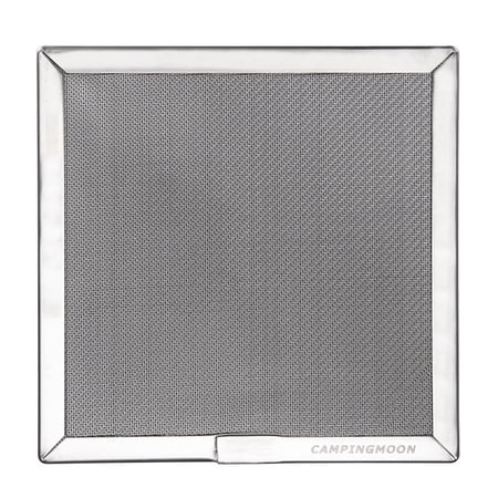 CAMPINGMOON Portable Grill Net Folding Grill Rack Holder Heating Bracket Support