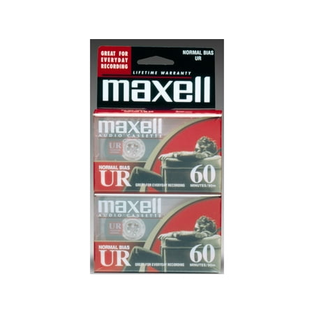 Maxell 109024 Audio Cassette - 2 x 60 Minute - Normal Bias