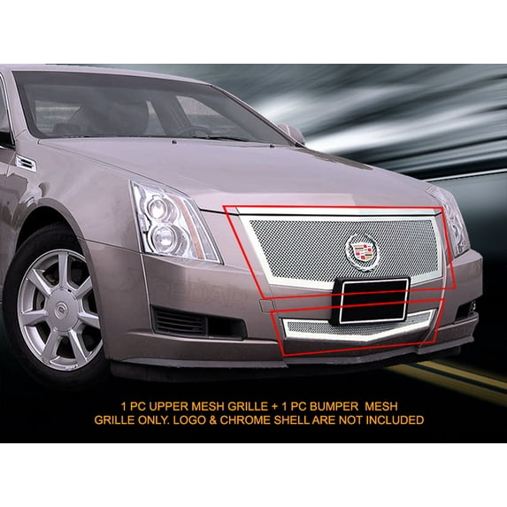 Fedar Wire Mesh Grille Combo Insert For 08-13 Cadillac CTS