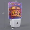 thumbnail image 2 of Balery Peace And Love Pattern LED Night Light with Automatic Sensor Plug in Night Light with Dusk-to-Dawn Light Sensor LED Nightlight 0.5W-US, 2 of 7