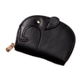 thumbnail image 1 of Cartera para tarjetas de crédito con forma de elefante, tarjetero con forma de órgano, diseño de dibujos animados, múltiples ranuras, portátil, para negocios. Negro, 1 of 9