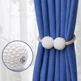 thumbnail image 3 of 4 Pices Magntique Embrasse De Rideaux Boucles De Rideaux Attache Rideau Pour La Bureau Htel Dcoration-le Caf, 3 of 5