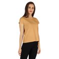 thumbnail image 3 of Inkmeso Solid Short Sleeve Basic T-Shirt For Womens Patch Pocket Casual Summer Basic Top, 3 of 7