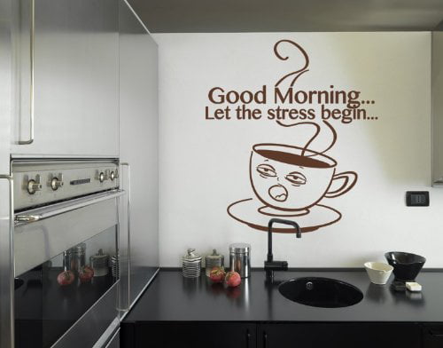Wall Stickers Coffee Good Idea Kitchen Art Decals Vinyl Decor Home Mural Quote 