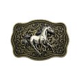 thumbnail image 1 of Hebilla de cinturón vintage de aleación de caballo, estilo vaquero occidental, 1 of 3