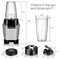 thumbnail image 5 of La Reveuse Countertop Blender 600 Watts-with 20 oz and 24 oz BPA Free Portable Travel Bottles(2 Bottle), 5 of 7