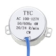 thumbnail image 2 of Uxcell Motor Sincrónico de 100-127 VAC 20-24RPM 50/60 Hz 4W CW, 2 of 5