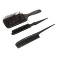 thumbnail image 4 of Hairdressing Comb Set, Paddle Hair Brush Hair Styling Comb Set 3pcs Easy Detangling Pointed Tip Tail Comb  For Home Use, 4 of 8
