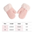 thumbnail image 4 of 2 pares de guantes infantiles de otoño e invierno, guantes antideslizantes cálidos y de punto de cachemira, 4 of 5