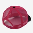 thumbnail image 5 of ZHOGXU Father'S Day Mens Baseball Cap Letter Print Mesh Wide Brim Fashion Comfortable Summer Cap For Outdoor Activities And Everyday Wear,Hot Pink,One Size, 5 of 6