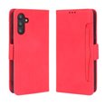 thumbnail image 1 of Case for Samsung Galaxy A13 5G Cover Adjustable Detachable Card Holder Magnetic closure Leather Wallet Case - Red, 1 of 5