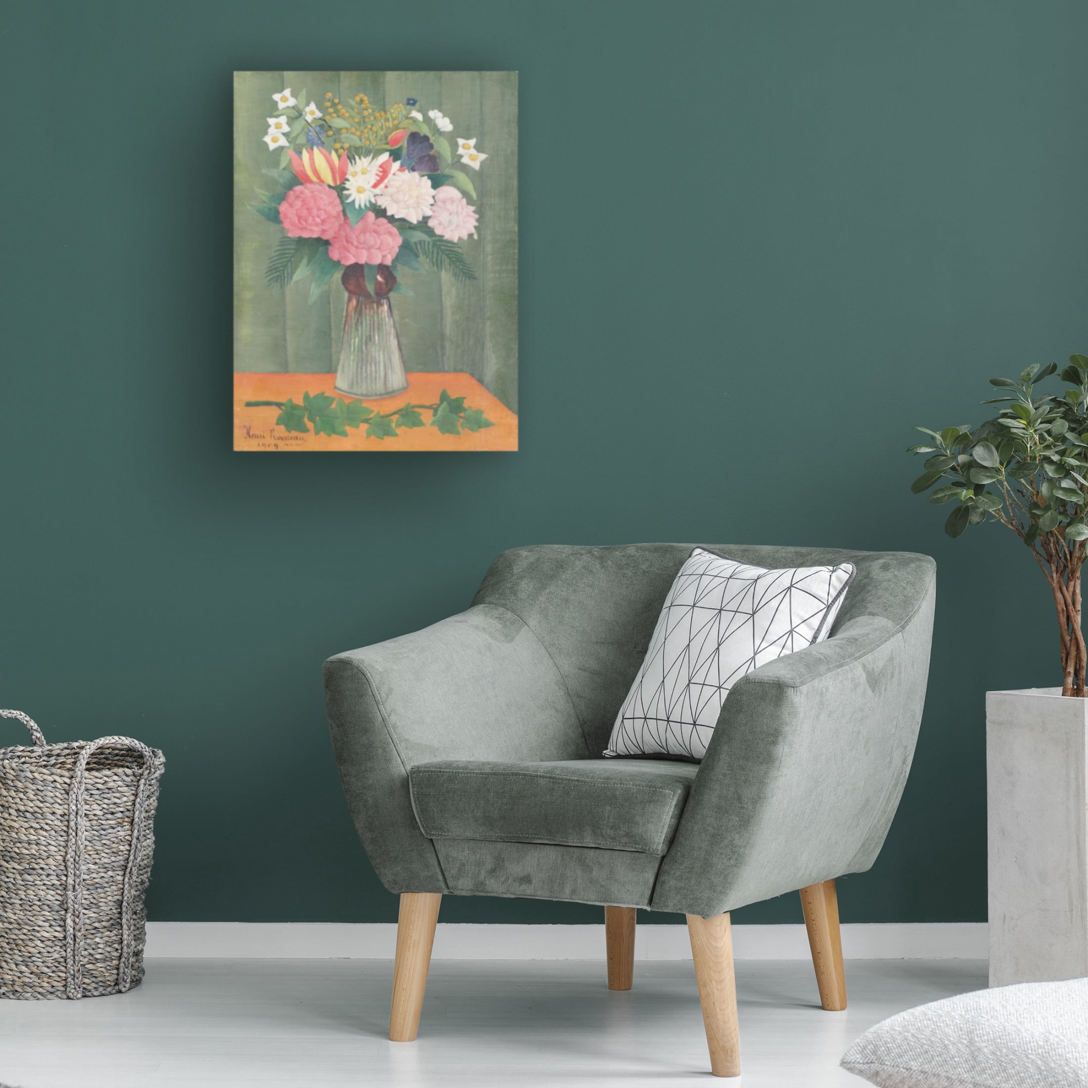 Trademark Fine Art Pictufy Flowers In a Vase Canvas Wall Art