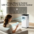 thumbnail image 4 of HUMSURE 8000BTU Portable Air Conditioners 5-IN-1 Room Air Conditioning, Portable AC Unit with Remote Control, Cooling, Dry, Automatic, Sleep Mode, 4 of 9