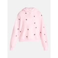 thumbnail image 5 of No Boundaries Cozy Teddy Hoodie, Women’s XS-2X, 5 of 5
