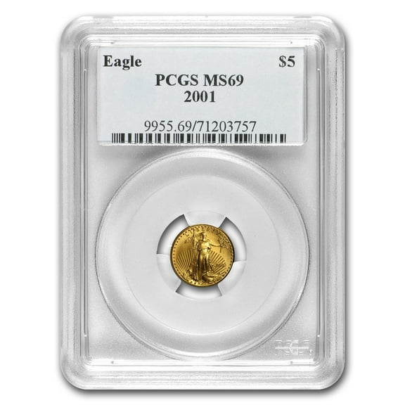 2001 1/10 oz American Gold Eagle MS-69 PCGS
