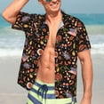 thumbnail image 5 of Lsque BBQ Party pattern Hawaiian Shirt for Men, Unisex Summer Beach Casual Short Sleeve Button Down Shirts-Medium, 5 of 9