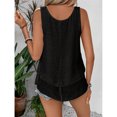 thumbnail image 5 of ITSAME Womens Tank Tops, Cotton Linen Scoop Neck Sleeveless Loose Casual Blouses Black M, 5 of 9