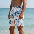 thumbnail image 7 of Atogsazn Mens Summer Printed Shorts Casual Wide Leg Quick Dry Swim Trunks Loose Fit Lightweight Trouser Beach Gray XXL Fashion, 7 of 7