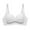 White, variant on XFLWAM Wireless Push Up Bra for Women Super Soft Wireless Lightly Lined Comfort Bras Pink 36C