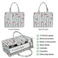 thumbnail image 2 of Large Capacity Tote Bag,Gray Christmas Cardinal Bird Pattern Handbag Fashion Luxury Tote Bag,15.7"x13"x 5.1" Inches,Laptop Compatible, 2 of 6