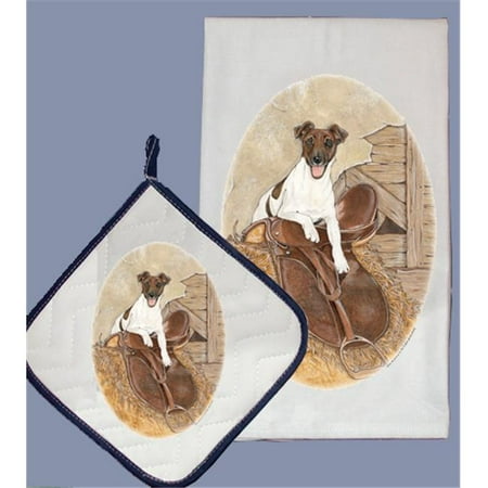 

Dish Towel and Pot Holder Set - Fox Terrier Smooth